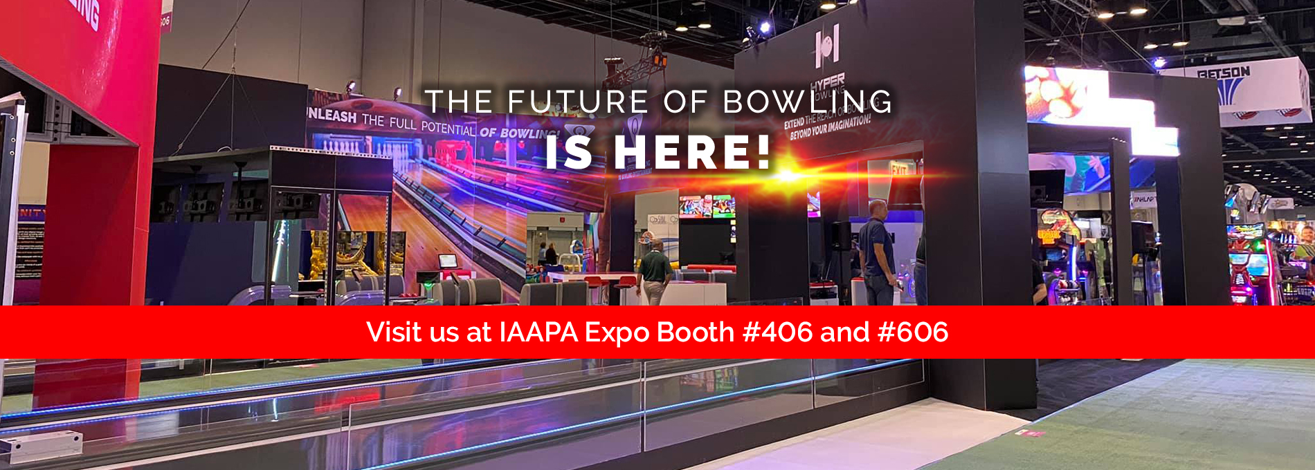 QubicaAMF bowling IAAPA Expo booth 2019